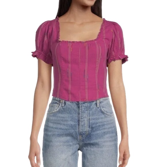 Free People Tops Free People Serotonin Corset Style Top Nwt Poshmark